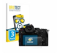 brotect Protection Écran Verre pour Panasonic Lumix DC-S5D | 3 Pièces Clair Protection d'écran Made in Germany Film Protecteur Vitre 9H Anti-Rayures Transparent