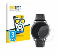 brotect Protection Écran Verre pour Samsung Galaxy Watch 3 (45mm) | 3 Pièces Clair Protection d'écran Made in Germany Film Protecteur Vitre 9H Anti-Rayures Transparent