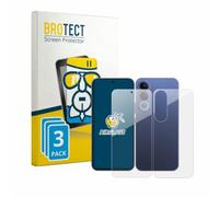 brotect Protection Écran Verre pour Vivo V70 FE | (Avant+Arrière) 3 Pièces Clair Protection d'écran Made in Germany Film Protecteur Vitre 9H Anti-Rayures Transparent