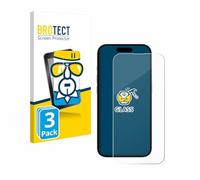 brotect Verre Trempé pour Apple iPhone 15/15 Pro (3 Pièces) Film Protection Ecran 9H