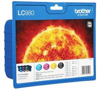 Brother 4 cartouches originales Brother LC-980 - CMJN