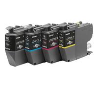 BROTHER 4-pack of Black Cyan Magenta and Yellow 500-page high capacity ink cartridges for DCP-J1050DW MFC-J1010DW and DCP-J11