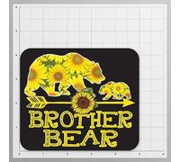 Brother Bear | Tournesol | Protecteur | Excellente idée cadeau | Lot de 2 autocollants | 12,7 cm | FBAS10939