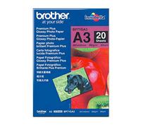 Brother BP71GA3 Papier photo brillant premium plus 20 feuilles A3 - 297x420 mm