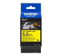 Brother Ruban pour gaine thermorétractable HSe-611E Original Noir sur jaune 5,2 mm 1,5 m
