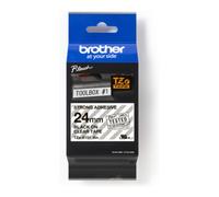 Brother Ruban pour P-Touch TZe-S151 - Noir sur transparent - Adhérence extra-forte 24 mm x 8 m