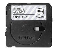 Brother BTAG-135 - Blanc sur clair - Rouleau (1,2 cm x 4 m) 1 cassette(s) boîte de suspension - bande d'étiquettes
