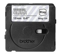Brother BTAG-135 - Blanc sur clair - Rouleau (1,2 cm x 4 m) 1 cassette(s) boîte de suspension - bande d'étiquettes