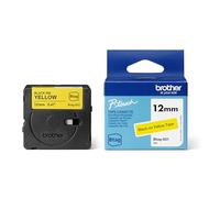 Btag631 12mm black on yellow tape