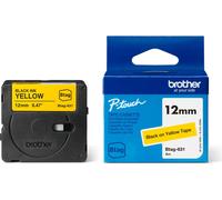 brother BTAG631 brother Schriftband Btag BTAG631, 12 mm noir sur jaune