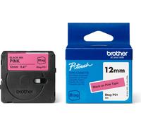 brother BTAGP31 brother ruban d'écriture Btag BTAGP31, 12 mm noir sur rose