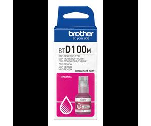Brother BTD100M Recharge d'Encre Magenta Original 48.8ml, Rendement 5000 pages, pour MFC-T930DW, DCP-T830DW, DCP-T730DW, DCP-T530DW, DCP-T430W, DCP-T230