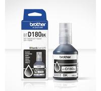 BROTHER BTD180BK Black Ink Bottle, Includes 1 x Ink Bottle, Genuine Supplies
