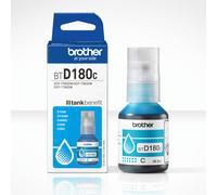 Brother BTD180C Bouteille d'encre originale - Couleur : Cyan (Bleu)