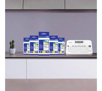 Brother Bundle P-touch D400BP + 5x TZe-231 Etiqueteuse adapté pour rubans: TZ 3.5 mm, 6 mm, 9 mm, 12 mm, 18 mm