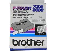 Brother cartouche de ruban noir/transparent (TX-141)