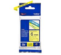 Brother cassette ruban laminé TZE-611 jaune/noir 6 mm
