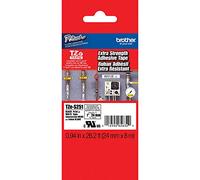 Ruban d'étiqueteuse Brother TZe-S251 Noir sur Blanc 24mm x 8m Adhésif Puissant Laminé pour PT-Series (PT-1400 à PT-P750WVP)