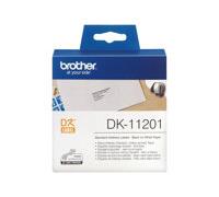 Brother DK-11201 Rouleau d'étiquettes 29 x 90 mm papier blanc 400 pc(s) fixation permanente DK11201 Etiquette pour adresse
