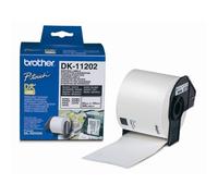 BROTHER DK-11202 (62 x 100mm) Noir sur blanc - Ruban K7 papier pour étiqueteuse