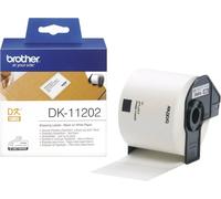 Brother DK-11202 Rouleau d'étiquettes 62 x 100 mm papier blanc 300 pc(s) fixation permanente DK11202 Etiquette d'expédition