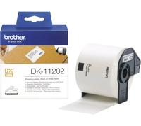 Brother DK-11202 Rouleau détiquettes 62 x 100 mm papier blanc 300 pc(s) fixation permanente DK11202 Etiquette dexpédition