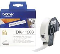 Brother DK-11203 Rouleau détiquettes 17 x 87 mm papier blanc 300 pc(s) fixation permanente DK11203 Etiquette pour trieur
