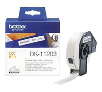 Brother Rouleau d'étiquettes DK-11203 – Original Noir/Blanc 17 x 87 mm
