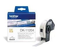 Brother DK-11204 - Noir sur blanc - 17 x 54 mm 400 étiquette(s) (1 rouleau(x) x 400 étiquettes multi-emploi - pour Brother QL-1050, QL-500, QL-550, QL-560, QL-570, QL-650, QL-710, QL-720, QL-820 G