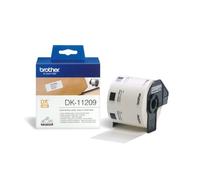 BROTHER DK-11209 (29 X 62mm) Noir sur blanc - Ruban K7 papier pour étiqueteuse P