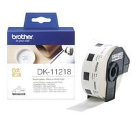 Brother DK-11218 Rouleau d'étiquettes Ø 24 mm papier blanc 1000 pc(s) fixation