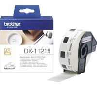 Brother DK-11218 - (24 mm x 24 mm) - Noir sur blanc - Étiquette