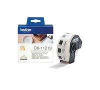 Brother DK-11219 Rouleau d'Étiquettes Adhésives Blanches, Diamètre 12mm, 1200 Étiquettes par Rouleau, Dimensions 54x115x112mm, Type DK