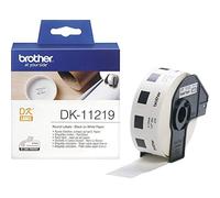 Brother Étiquette DK-11219 – 12 x 12 mm – Noir sur blanc