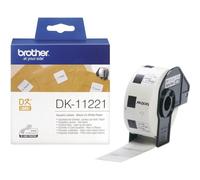 Brother DK-11221 Rouleau d'étiquettes 23 x 23 mm papier blanc 1000 pc(s) fixation permanente DK11221 Etiquette universelles