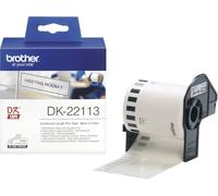 Brother DK-22113 Rouleau d'étiquettes 62 mm x 15.24 m film transparent 1 pc(s) fixation permanente DK22113 Etiquette universelles