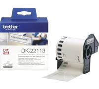 Brother DK-22113 Rouleau détiquettes 62 mm x 15.24 m film transparent 1 pc(s) fixation permanente DK22113 Etiquette universelles