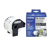 Brother DK-22205 ruban d'étiquette Noir sur blanc
