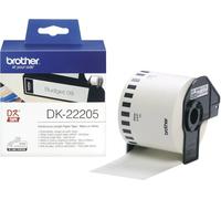 Brother DK-22205 Rouleau d'étiquettes 62 mm x 30.48 m papier blanc 1 pc(s) fixation permanente DK22205 Etiquette universelles