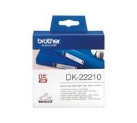 Brother DK-22210 Rouleau d'étiquettes 29 mm x 30.48 m papier blanc 1 pc(s) fixation permanente DK22210 Etiquette universelles