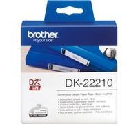 Brother DK22210 Rouleau de 30m continu support papier adhésif 29mm Brother
