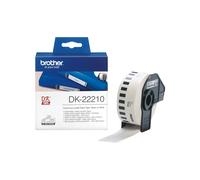 Brother DK-22210 Ruban Étiquette Continu 29mm x 30.48m Noir sur Blanc Technologie Thermique Directe Compatible Brother QL (Paquet de 1)