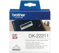 Brother DK-22211 - Blanc - Rouleau (2,9 cm x 15,2 m) étiquettes - pour Brother QL-1050, QL-500, QL-550, QL-560, QL-570, QL-600, QL-650, QL-710, QL-720, QL-820 G