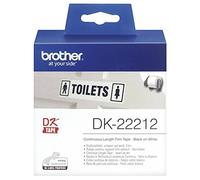 Brother DK-22212 | Rouleau de Papier Continu, Original | Noir sur Blanc | 62 mm x 15,2 m