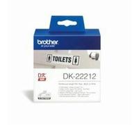 Brother DK-22212 | Rouleau de Papier Continu, Original | Noir sur Blanc | 62 mm x 15,2 m