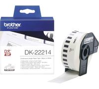 Brother DK-22214 Rouleau d'étiquettes 12 mm x 30.48 m papier blanc 1 pc(s) fixation permanente DK22214 Etiquette universelles
