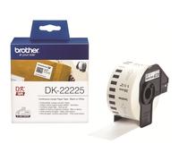Brother DK-22225 - Papier - noir sur blanc - Rouleau (3,8 cm x 30,5 m) 1 rouleau(x) étiquettes continues - pour Brother QL-1050N, QL-500A, QL-500BS, QL-500BW, QL-550, QL-560, QL-560VP, QL-570