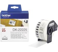 Brother DK-22225 Rouleau détiquettes 38 mm x 30.48 m papier blanc 1 pc(s) fixation permanente DK22225 Etiquette universelles