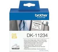 Brother DK11234 - Papier - auto-adhésif - noir sur blanc - 60 x 86 mm 260 étiquette(s) (1 rouleau(x) x 260 Étiquettes en forme découpée - pour Brother QL-1100, QL-1110NWB, QL-600B, QL-600G, QL-600R, Q