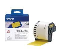 Brother DK44605 - Adhésif amovible - jaune - Rouleau (6,2 cm x 30,5 m) 1 rouleau(x) étiquettes - pour Brother QL-1050, QL-500, QL-550, QL-560, QL-570, QL-650, QL-710, QL-720